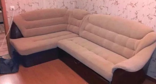 Перетяжка углового дивана. Новороссийск